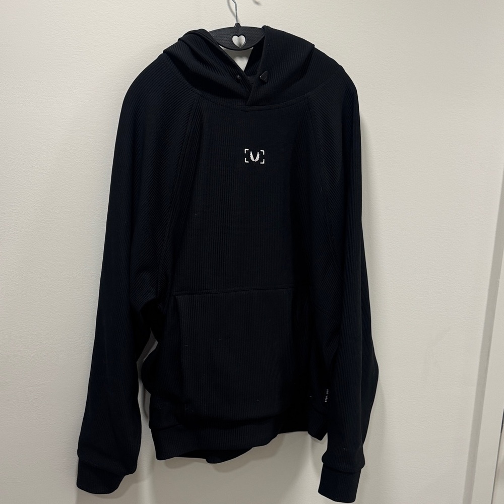 ASRV waffle thermal XL Asrv Deltapeak Xl mens black pullover hoodie DSG-1019